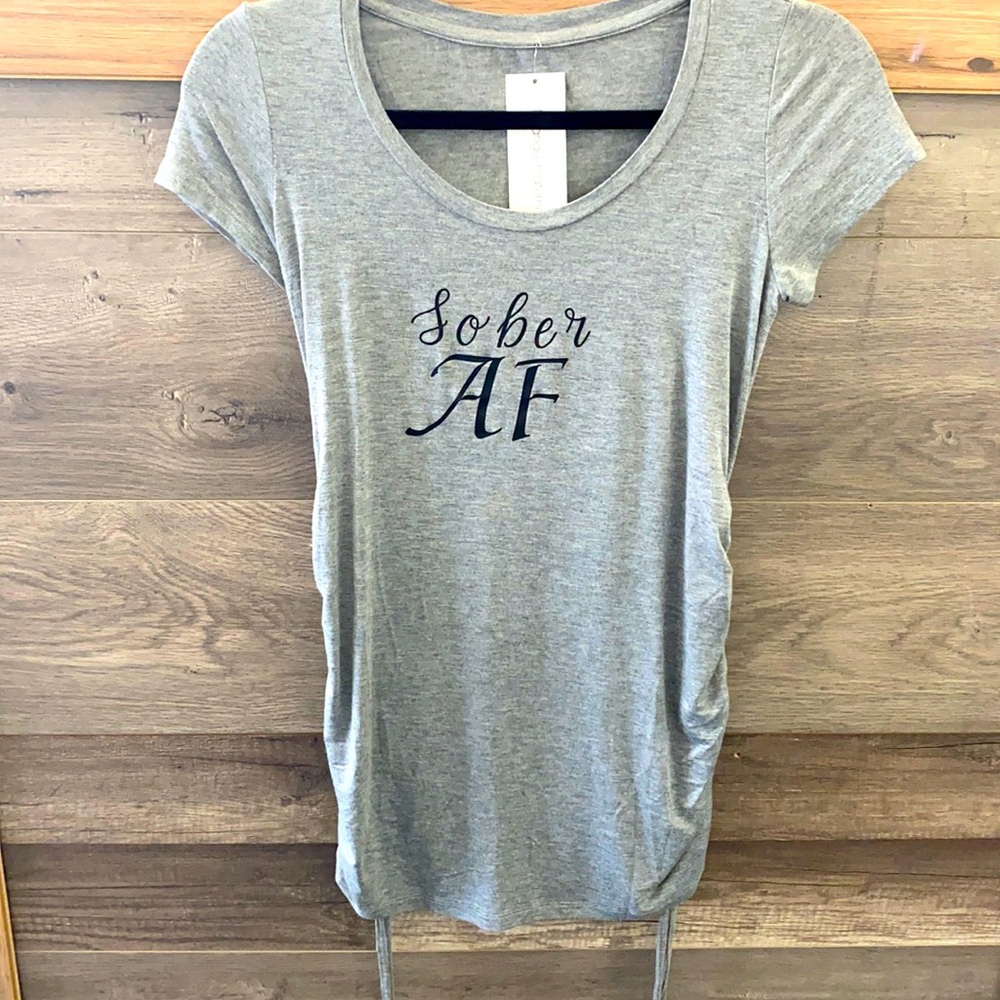 Sober AF custom tee